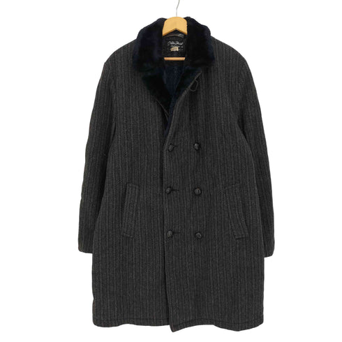 Golden Thread Brill Bros 60s くるみボタン 襟ファー ダブルブレストロングコート メンズ  42